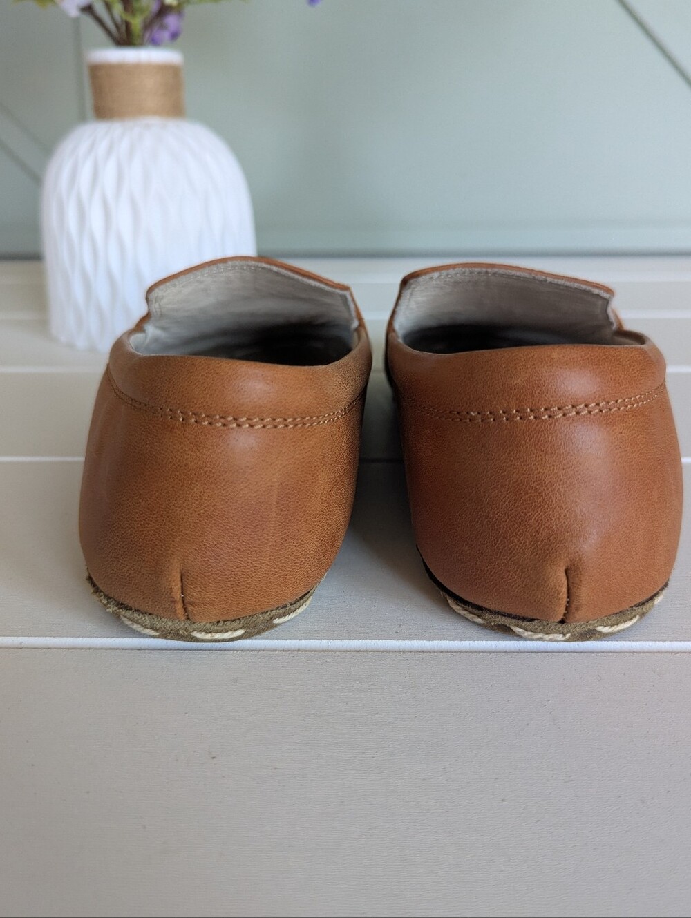 Earthing Harmony Slip-On Leather Casual Shoes - Tan - Picture 5 of 7